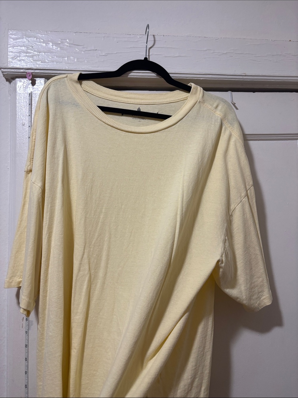 Free People Movement Relaxed Boxy Crewneck Tee in Pale Yellow - Picture 4 of 6